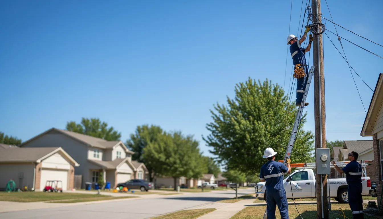 Residential electrician providing installation services in Clyde, KS